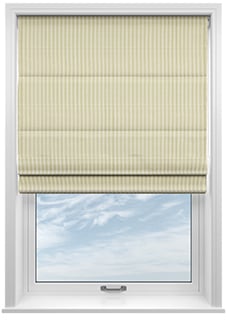 Nautical Stripes, Sand Dollar - Motorised Roman Blind